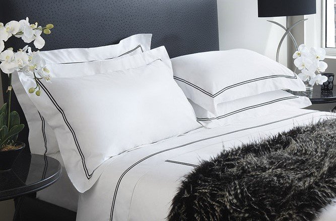 Nice white bed