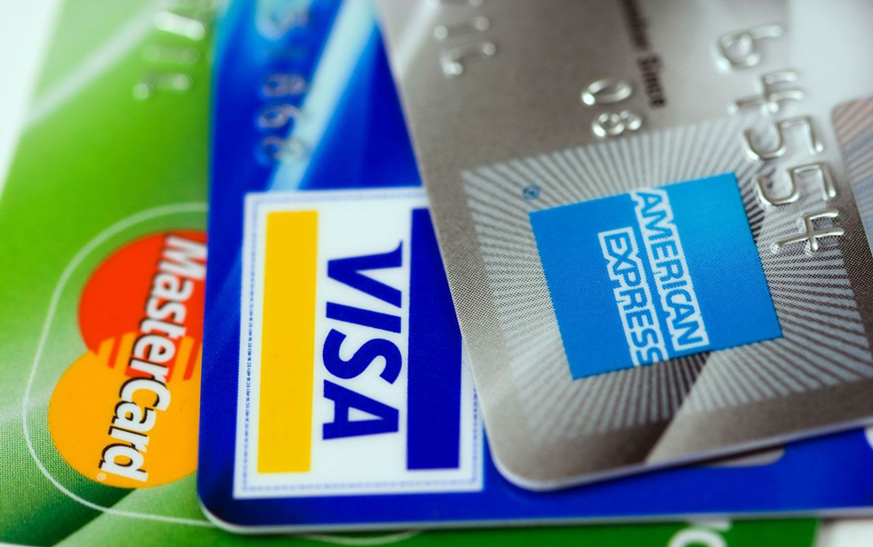 Visa, Master, Amex Cards