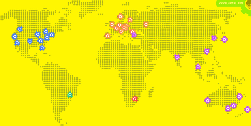 Bunny CDN network in March 2019
