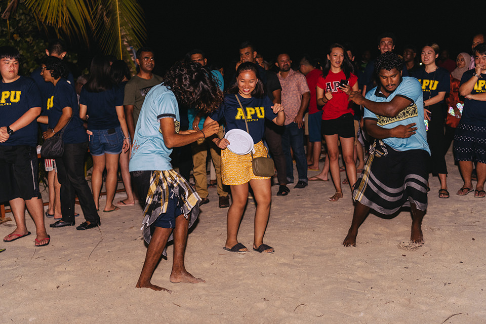 The cultural exchange took place throughout the tour, as the students interacted with the local community through various activities.