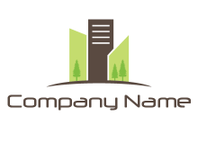 Real estate logo for a construction company