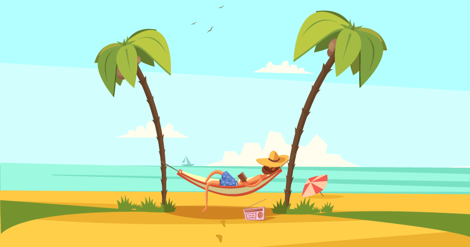 hammock on beach