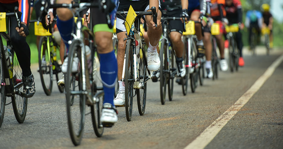 cyclers on the road