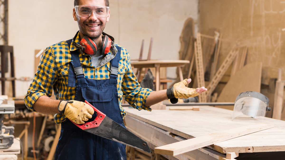 Woodworking man
