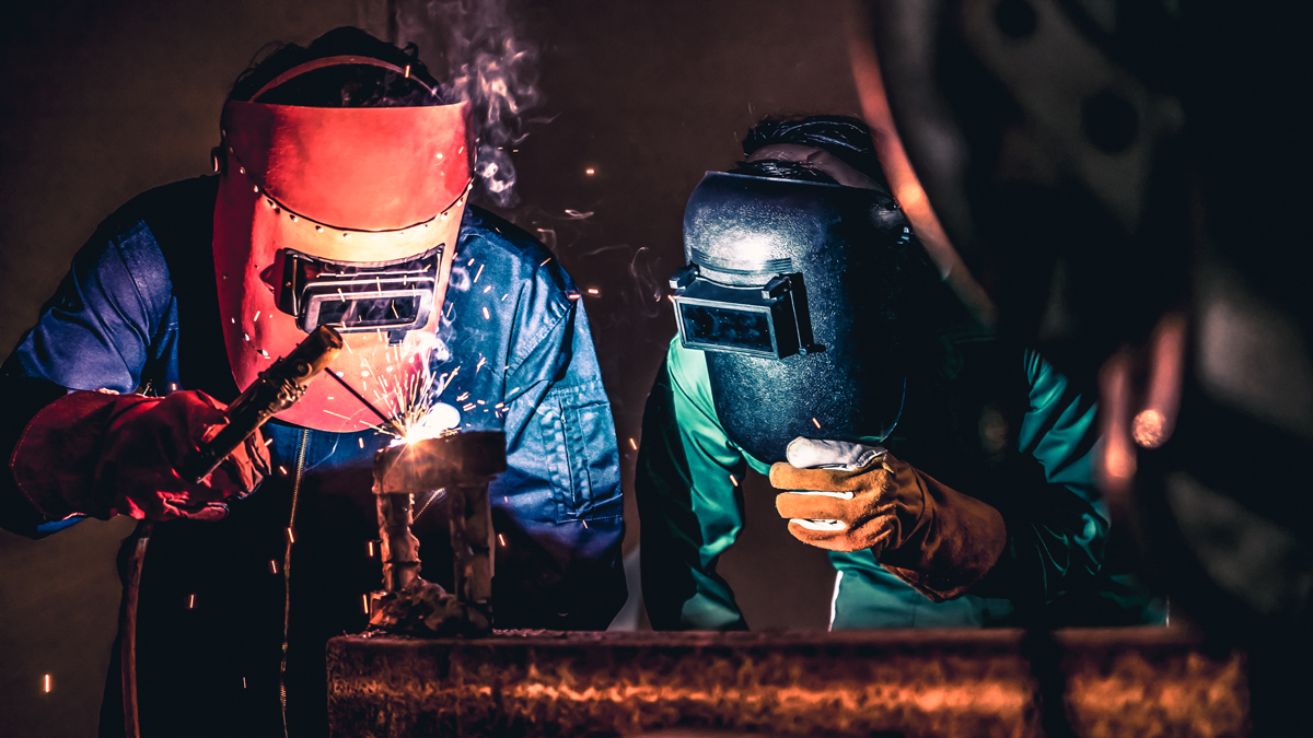 Welders at work