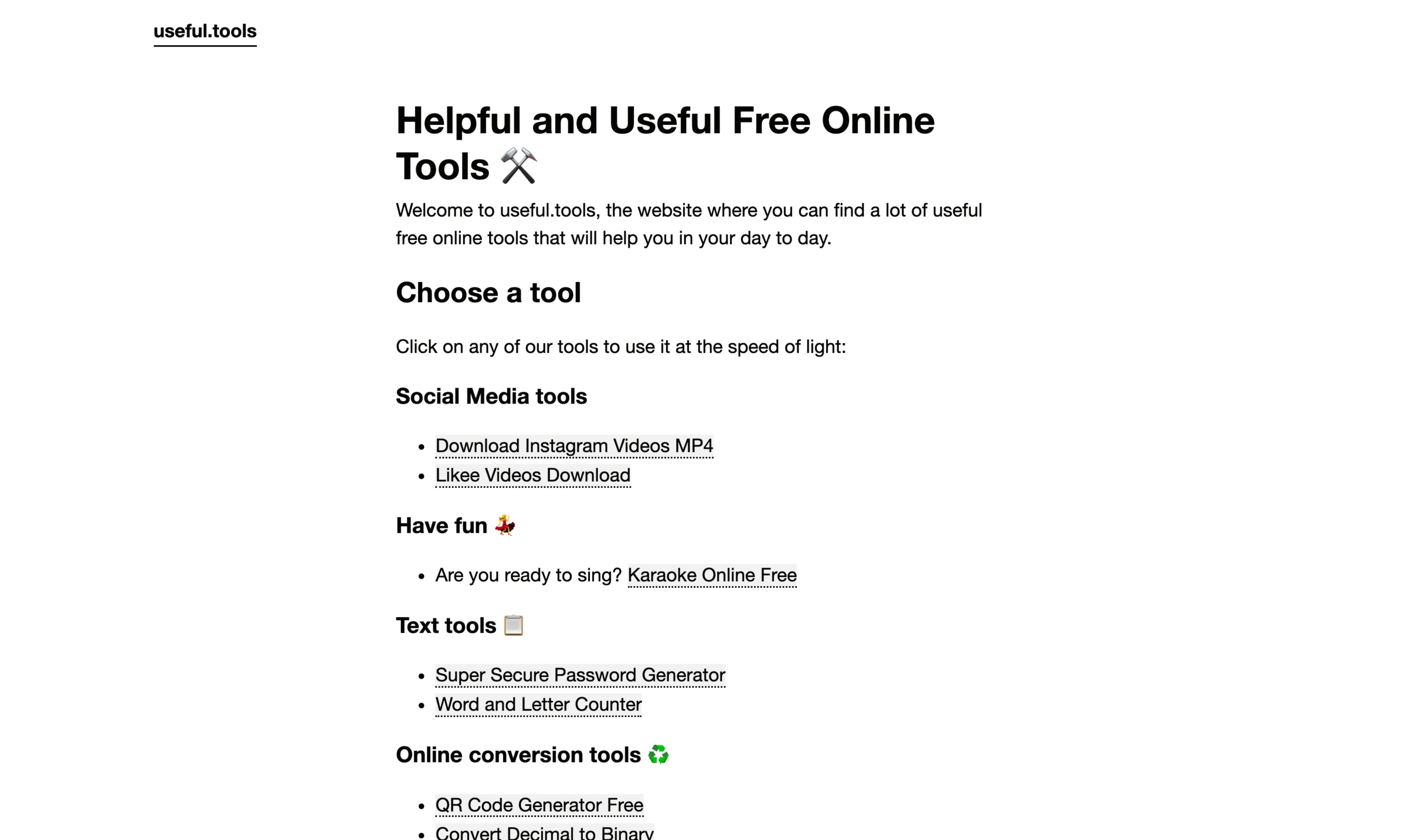 Useful.tools