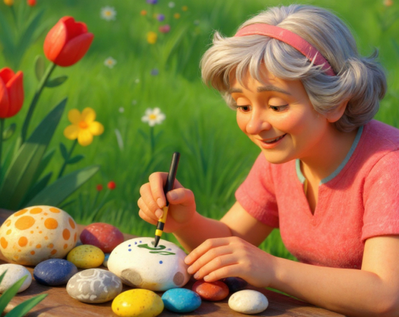 Could Rock Painting Be the Most Joyful Garden Project for Seniors?