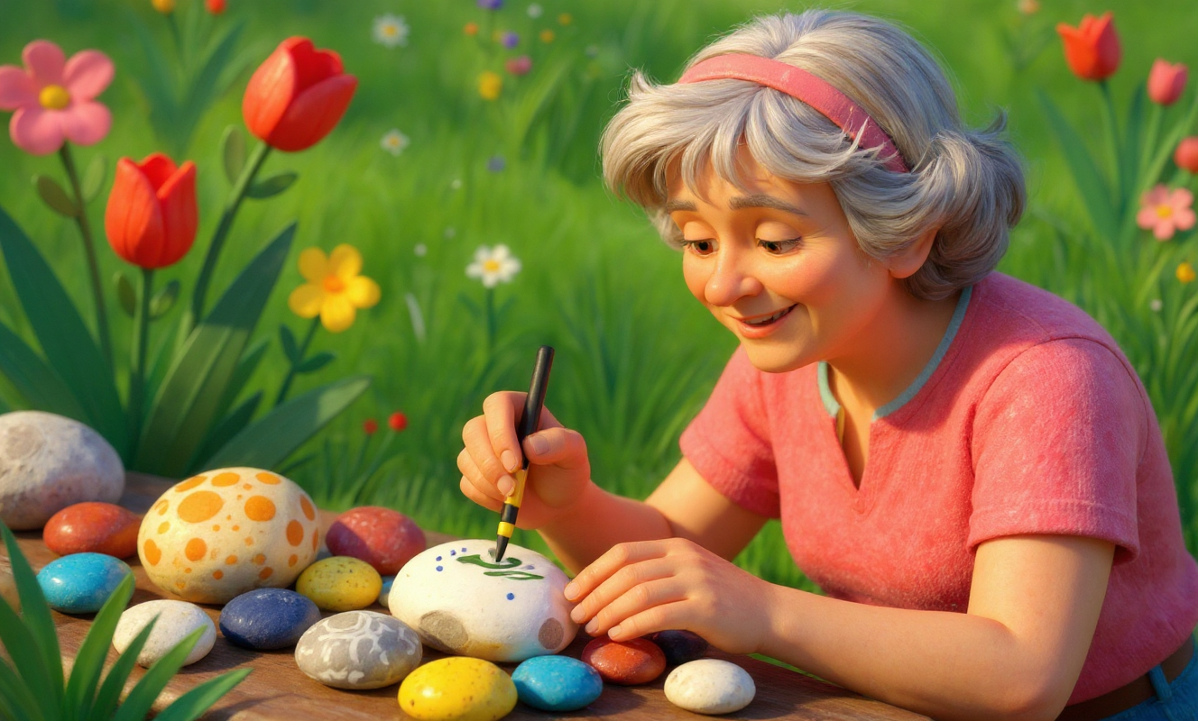 Could Rock Painting Be the Most Joyful Garden Project for Seniors?