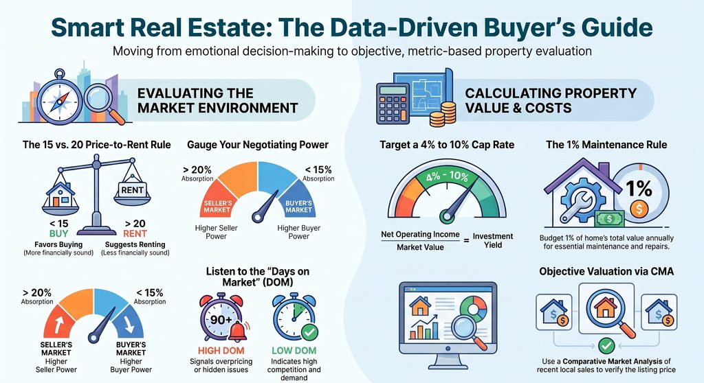 The Data-Driven Guide to Buying Real Estate: What the Numbers Actually Tell You